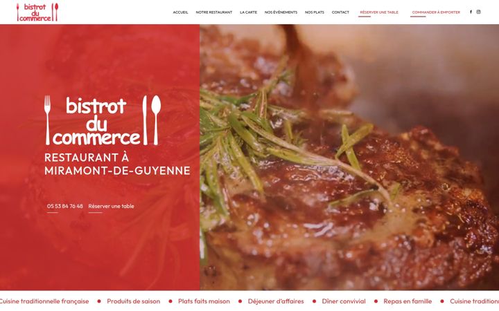 Screenshot of lebistrotducommerce.fr