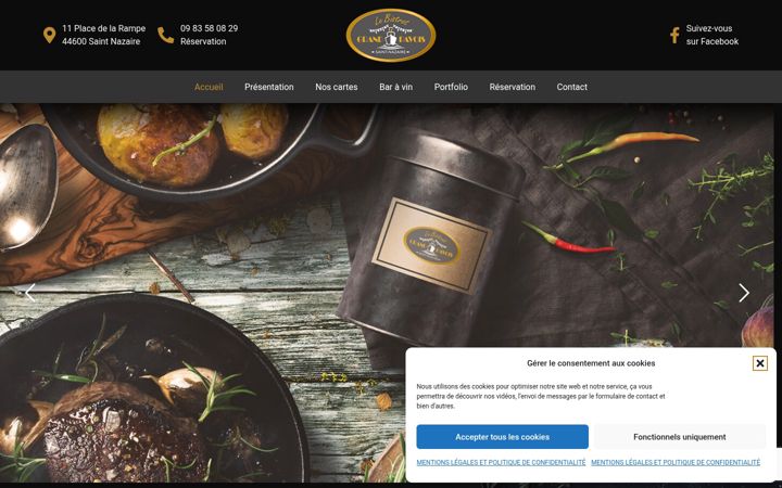 Screenshot of lebistrotdugrandpavois.fr