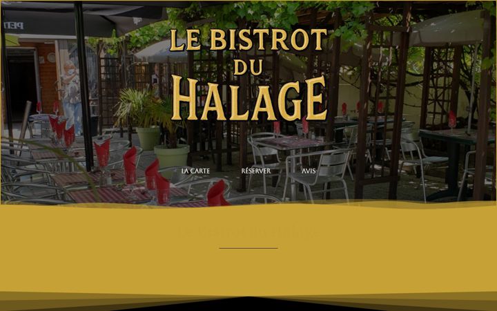Screenshot of lebistrotduhalage.fr