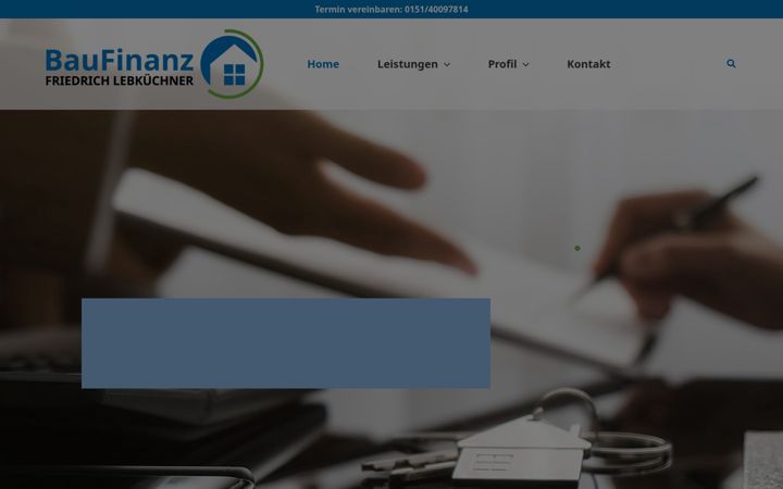 Screenshot of lebkuechner-baufinanz.de