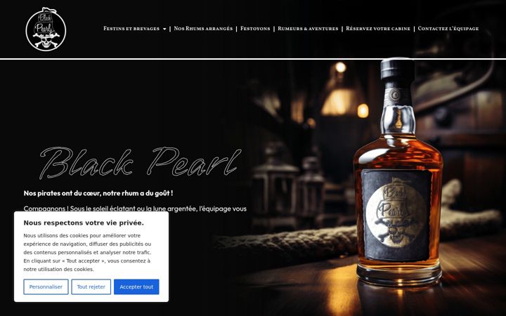 Screenshot of leblackpearl.fr