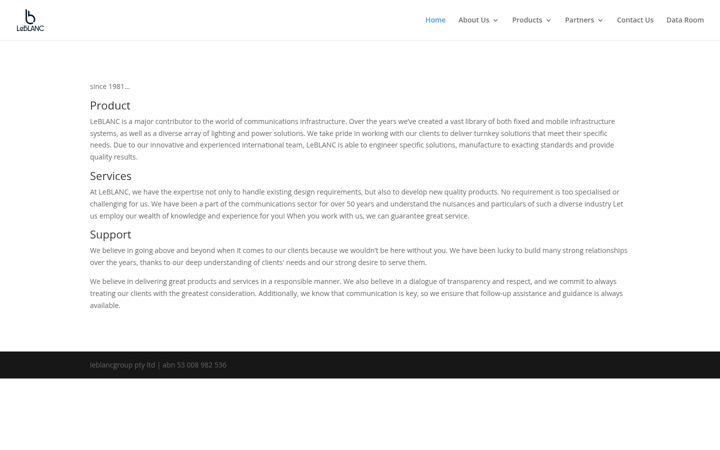 Screenshot of leblancgroup.com
