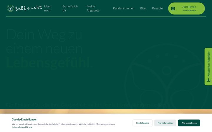 Screenshot of lebleicht.at
