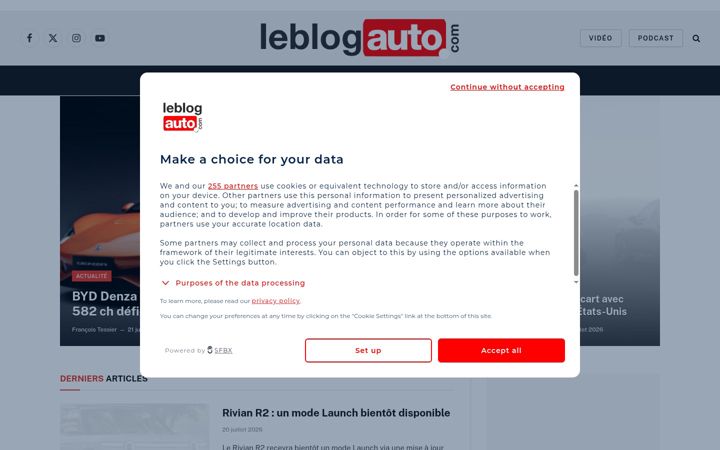 Skärmbild av leblogauto.com