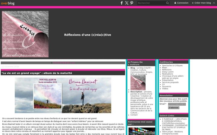 Screenshot of leblogcreatif.com