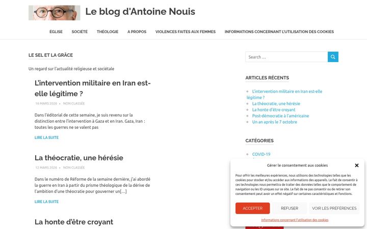 Screenshot of leblogdantoinenouis.fr