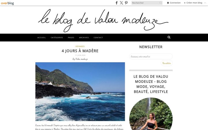 Screenshot of leblogdevaloumodeuze.com