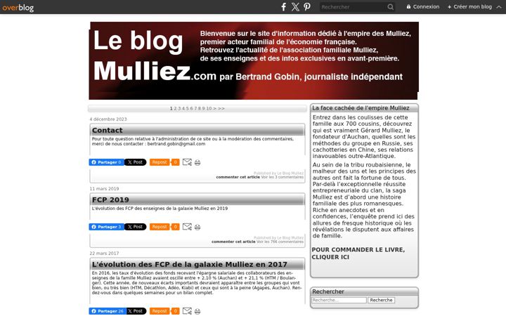 Screenshot of leblogmulliez.com