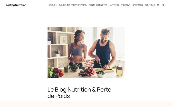 Screenshot of leblognutrition.fr