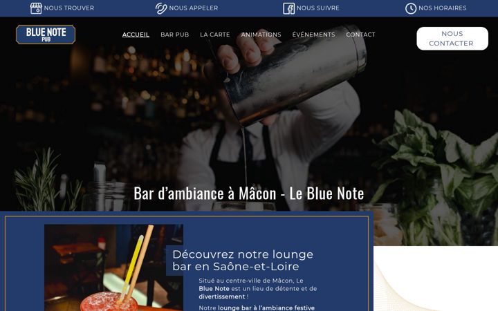 Screenshot of lebluenote-macon.fr
