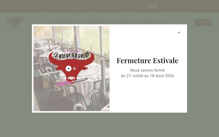 Screenshot of leboeufaugalop.fr