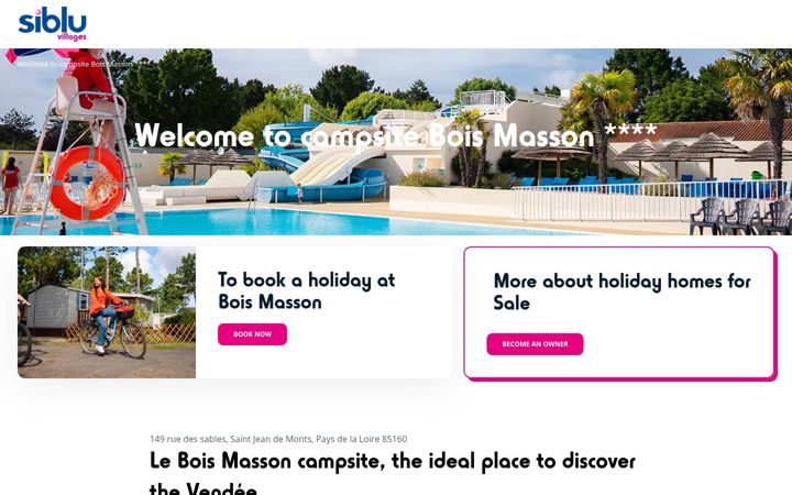 Screenshot of leboismasson.com