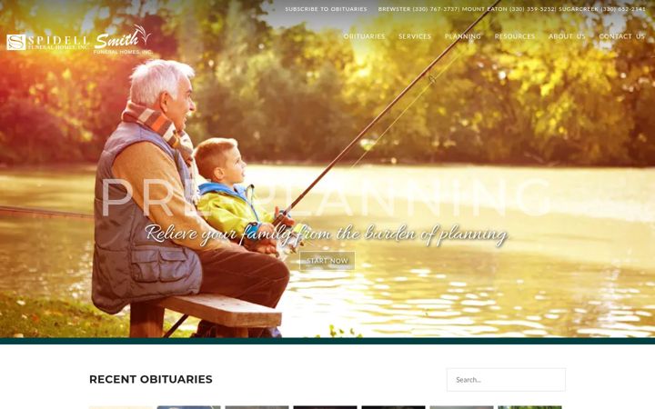 Screenshot of leboldsmithfuneralhome.com