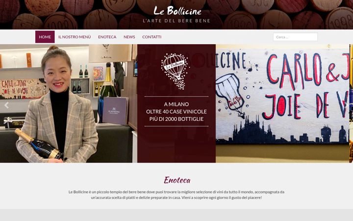 Screenshot of lebollicinemilano.it