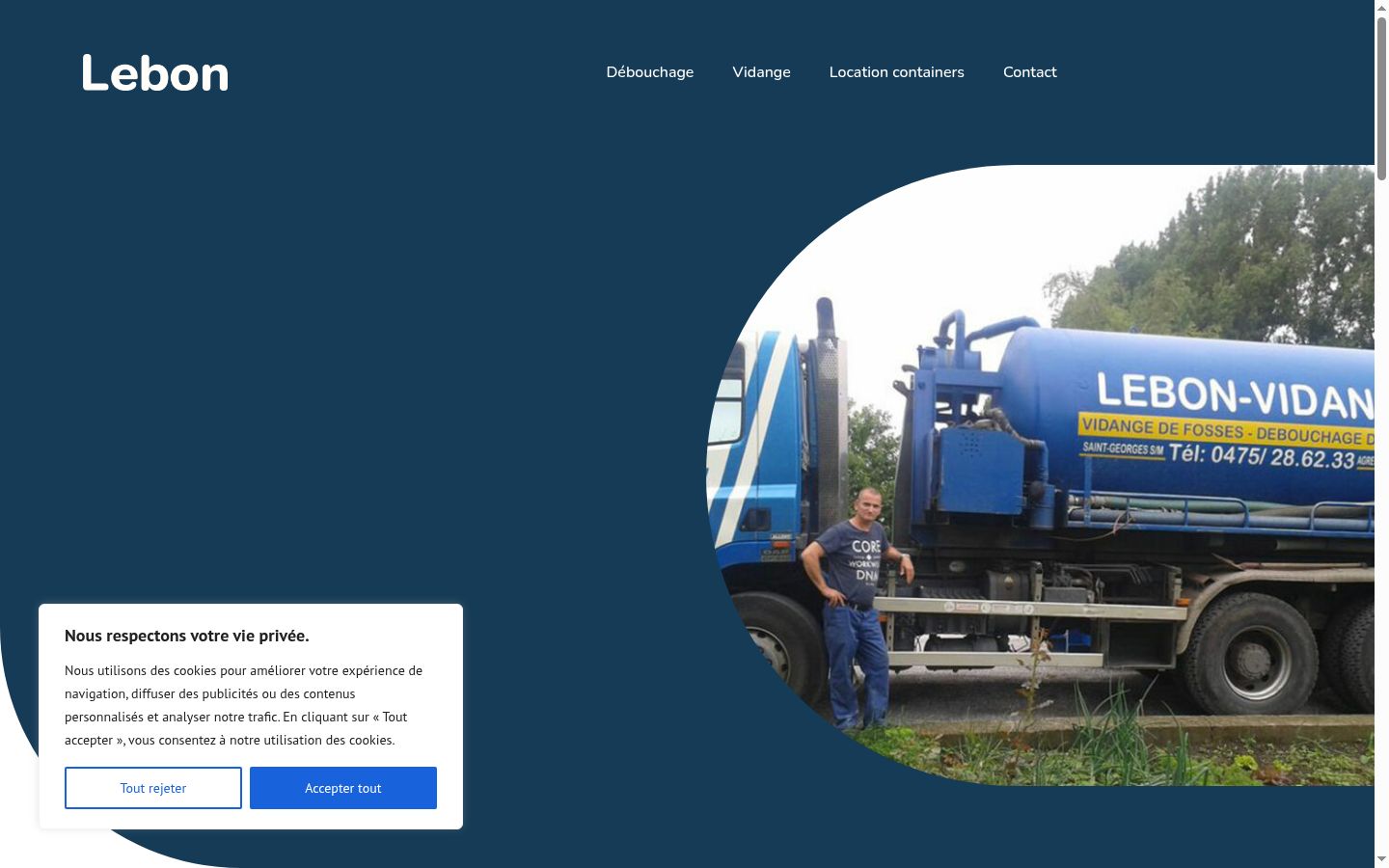 Screenshot tal-banner tal-kunsens muri qabel kwalunkwe interazzjoni