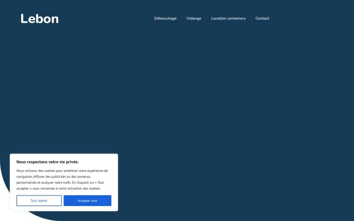 Screenshot of lebon-debouchage-vidange.be