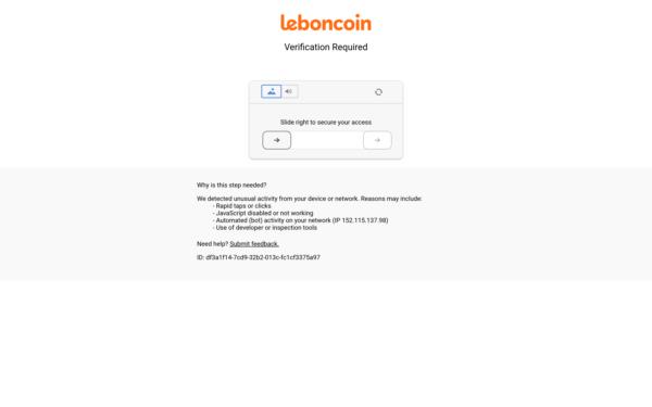 Screenshot of leboncoin.fr