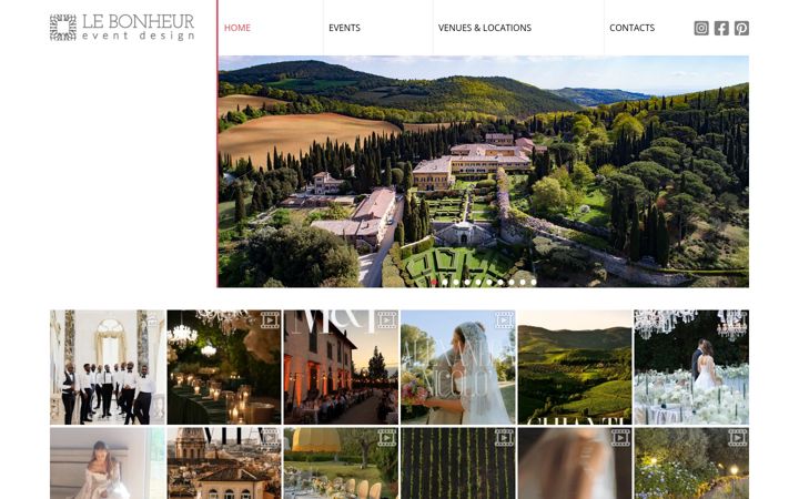Screenshot of lebonheur.it