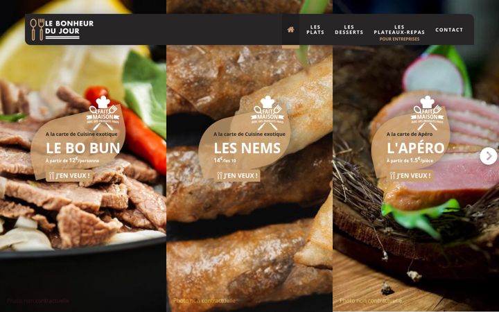 Screenshot of lebonheurdujour.net