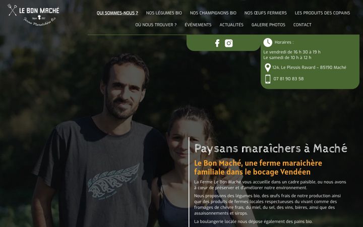Screenshot of lebonmache85.fr