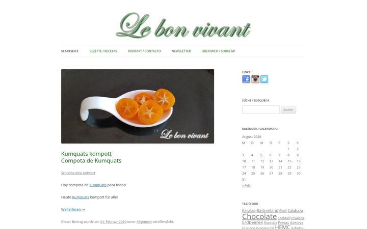 Screenshot of lebonvivant.net