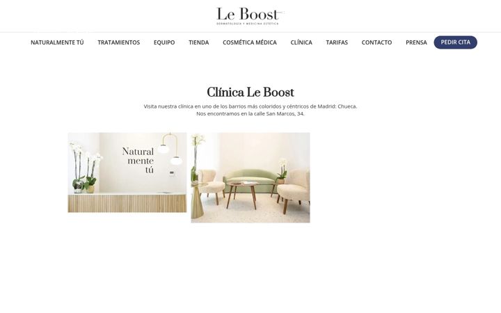 Screenshot of leboostclinicas.com