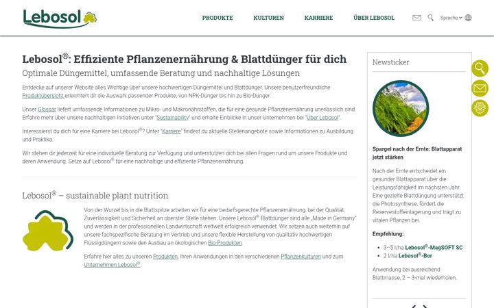 Screenshot ta' lebosol.de