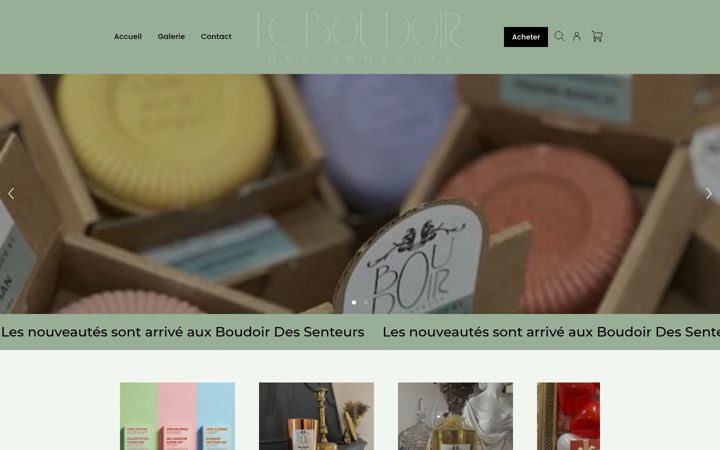 Screenshot of leboudoirdessenteurs.com