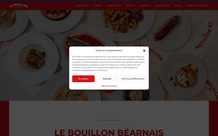 Screenshot of lebouillonbearnais.fr