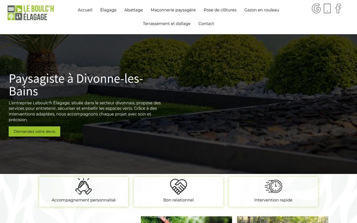 Screenshot of leboulch-elagage.fr