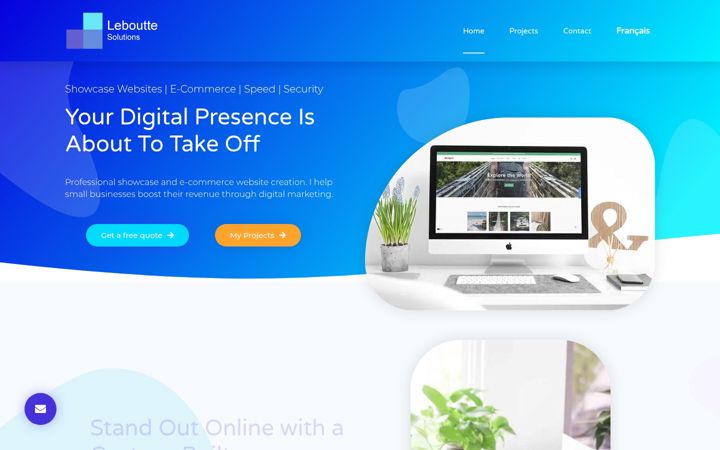 Screenshot of lebouttesolutions.com