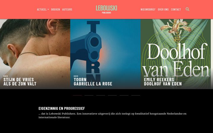 Screenshot of lebowskipublishers.nl