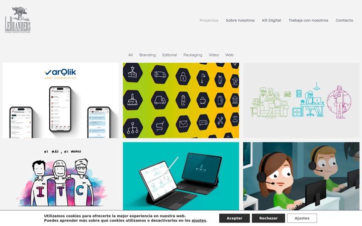 Screenshot of lebranders.es