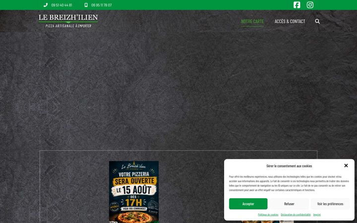 Screenshot of lebreizhilien.com