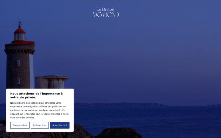 Screenshot of lebretonvagabond.fr