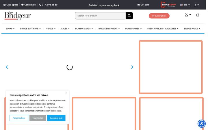 Screenshot of lebridgeur.com
