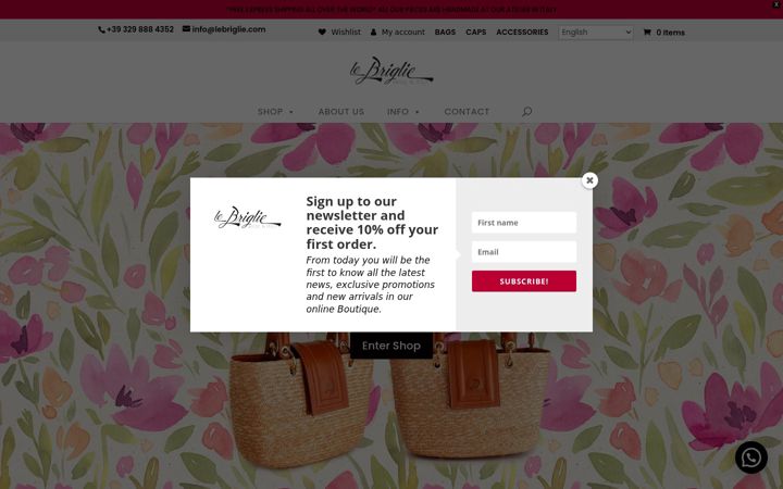 Screenshot of lebriglie.com