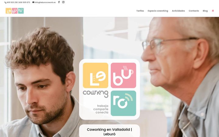 Screenshot of leburocowork.es