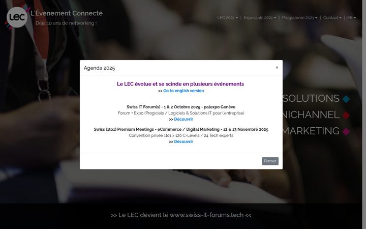 Screenshot of lec-expo.com