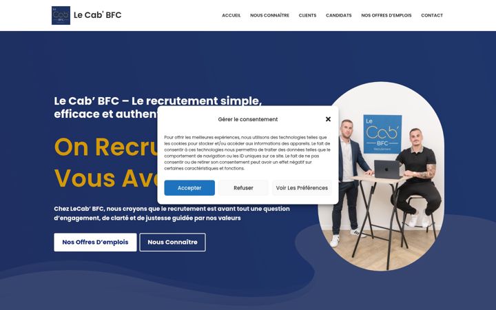 Screenshot of lecab-bfc.fr