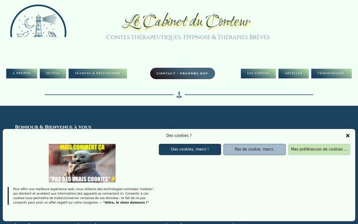 Screenshot of lecabinetduconteur.fr