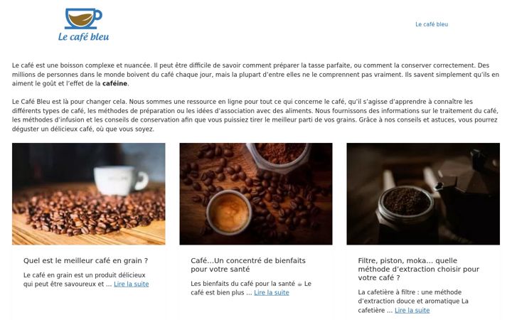 Screenshot of lecafebleu.org