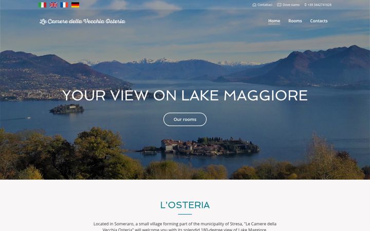 Screenshot of lecameredellavecchiaosteria.it