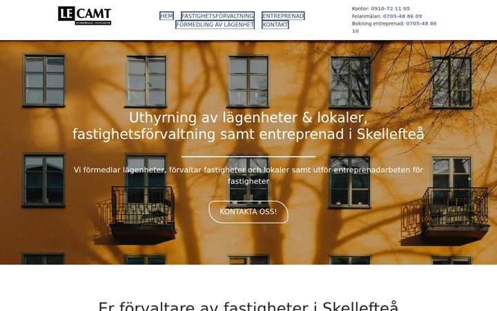 Screenshot of lecamtab.se