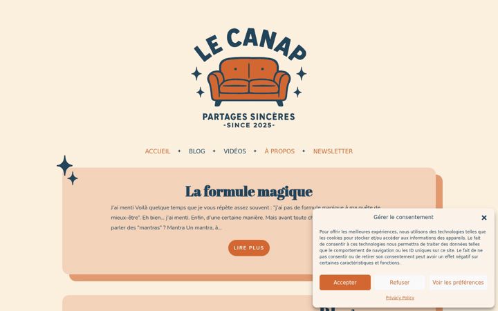 Screenshot of lecanap.ch