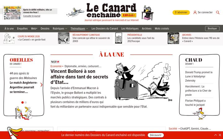 Screenshot of lecanardenchaine.fr