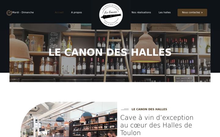 Screenshot of lecanondeshalles.fr