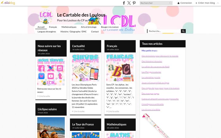 Screenshot of lecartabledesloulous.com