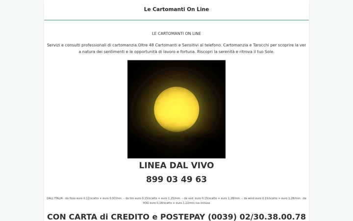 Screenshot of lecartomantionline.com