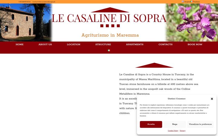Screenshot of lecasalinedisopra.it